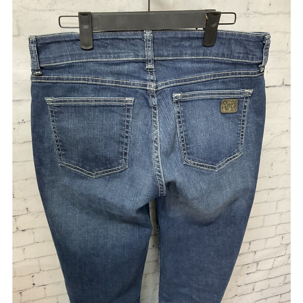 Wrangler Rock 47 Womens Jeans 29W 32L Flare Leg Blue Jeans Stretch Excellent E1 - Picture 10 of 10